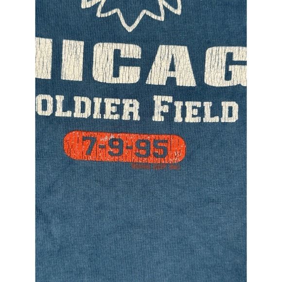 Vtg Grateful Dead Chicago Soldier Field Shirt Liquid Blue Medium Single Stitch - Picture 7 of 12